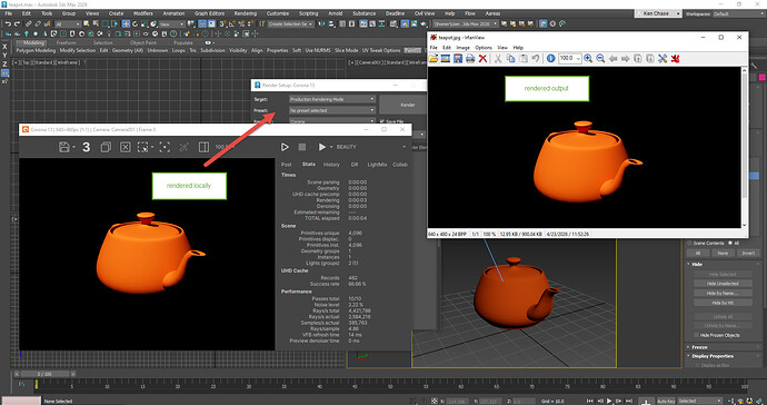 rendered teapot
